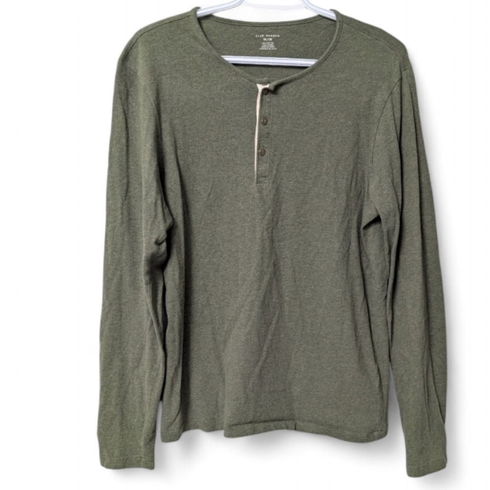 Club Monaco Henley Long Sleeve Shirt